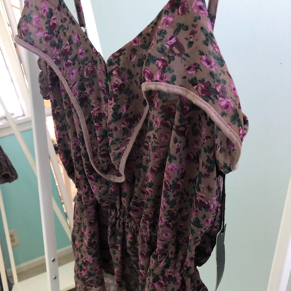 Lucca couture floral tank, size S, new with tags